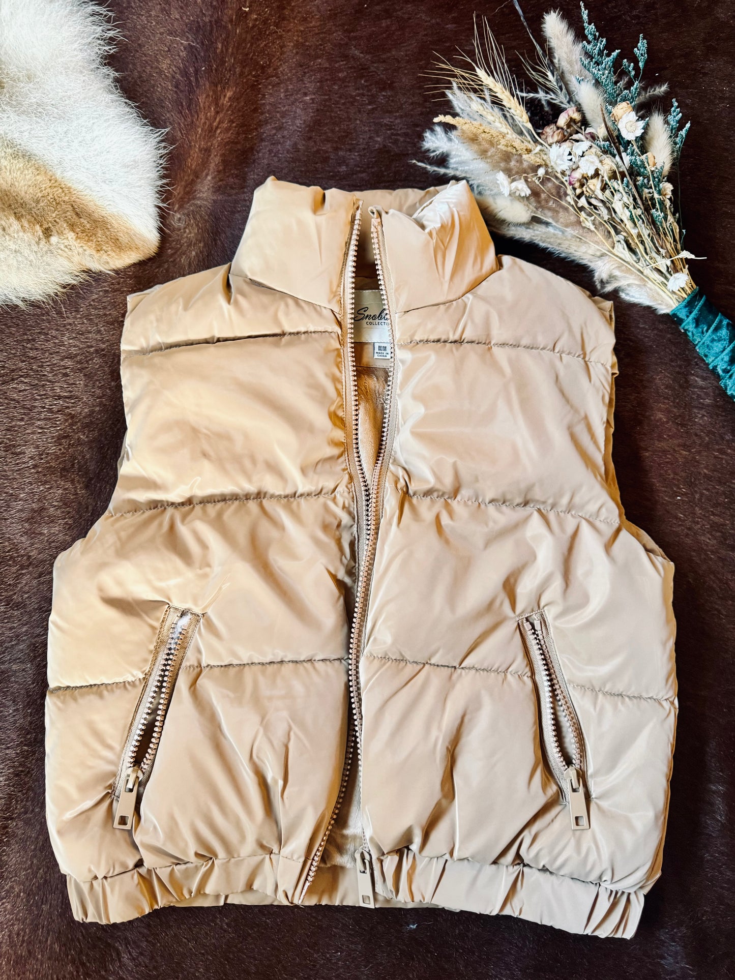 Fur Lined Puffer Vest