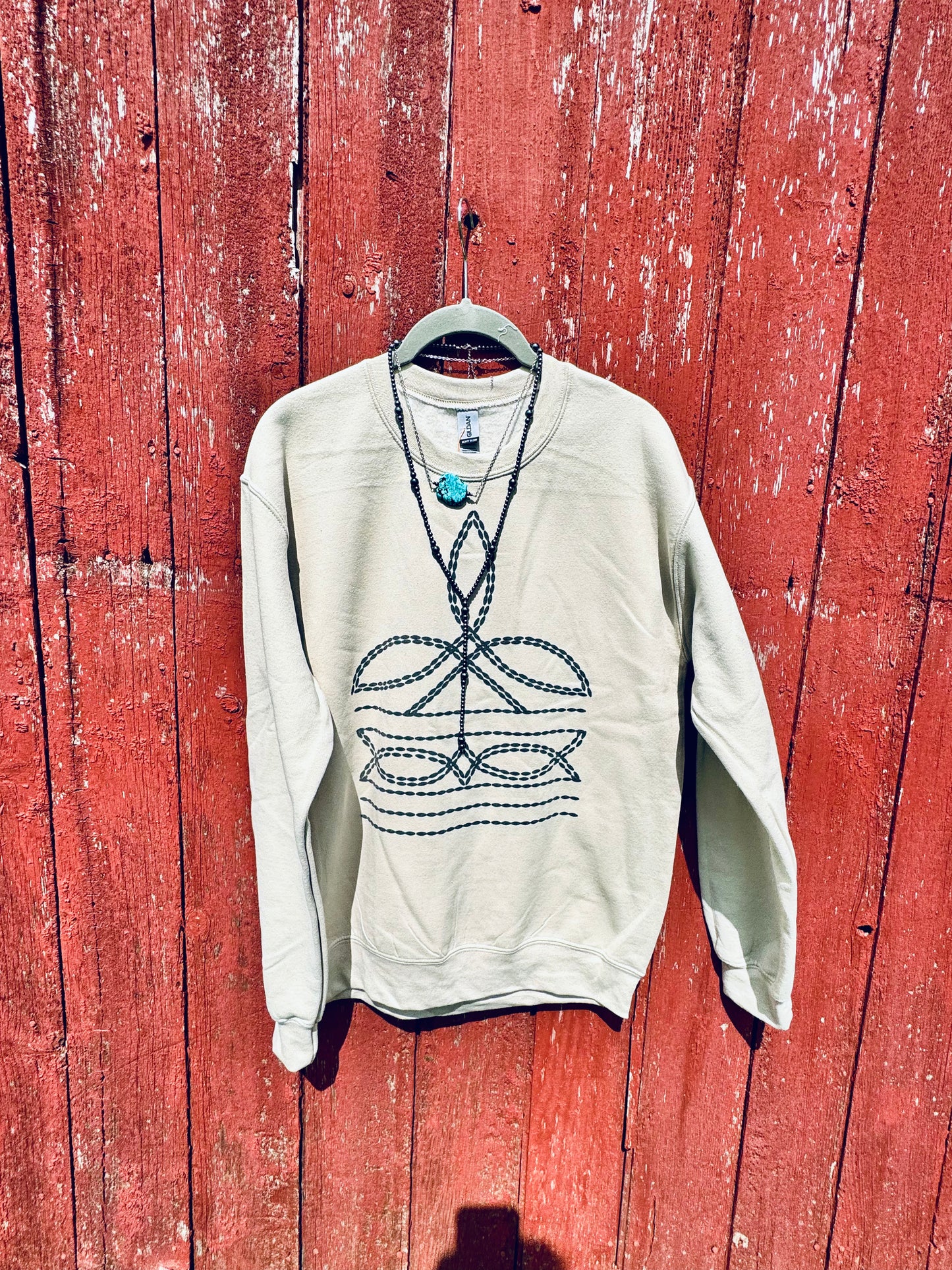 Boot Stitch Crew Neck