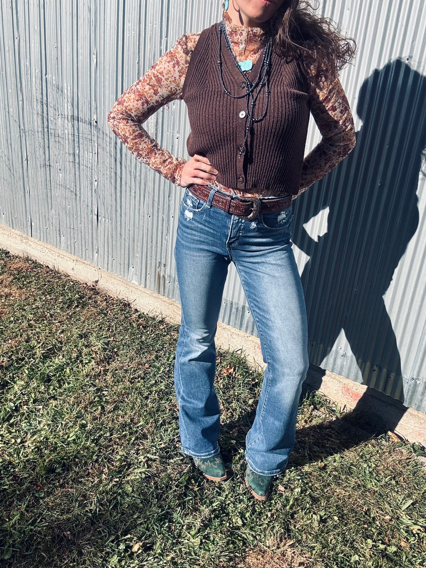 Zenana Ribbed Knit Button-Down Sweater Vest