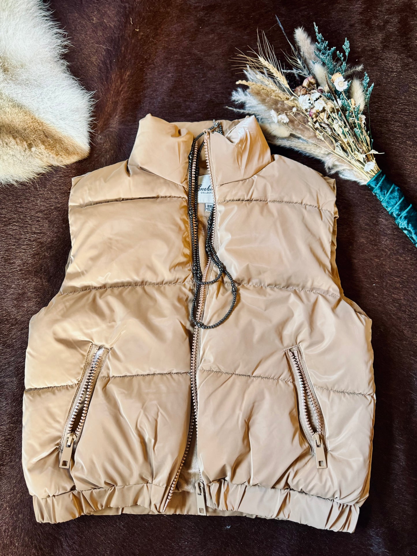 Fur Lined Puffer Vest