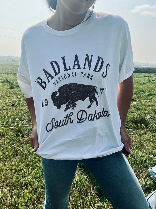 Badlands Buffalo Graphic Tee