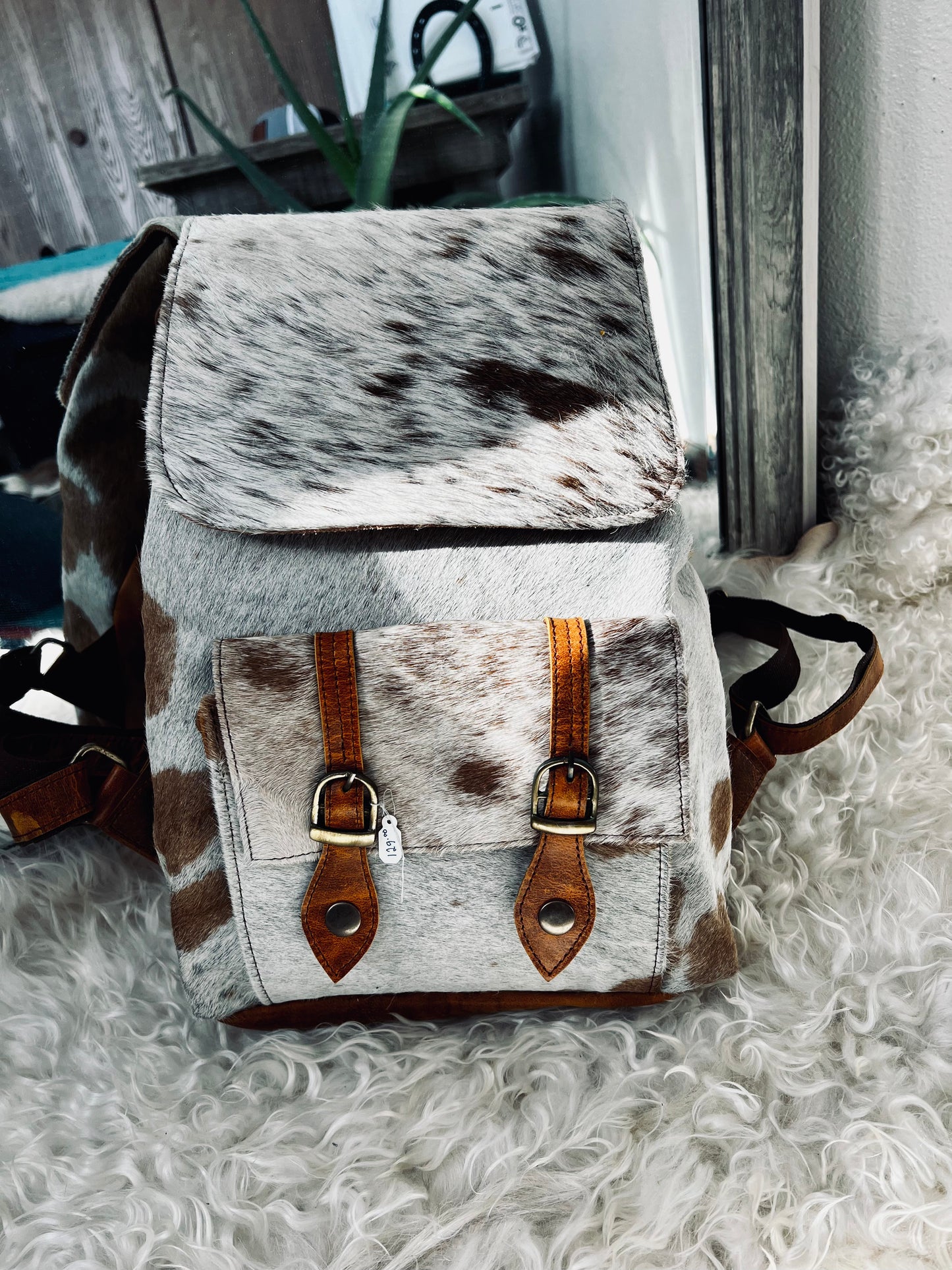 Cowhide Backpack