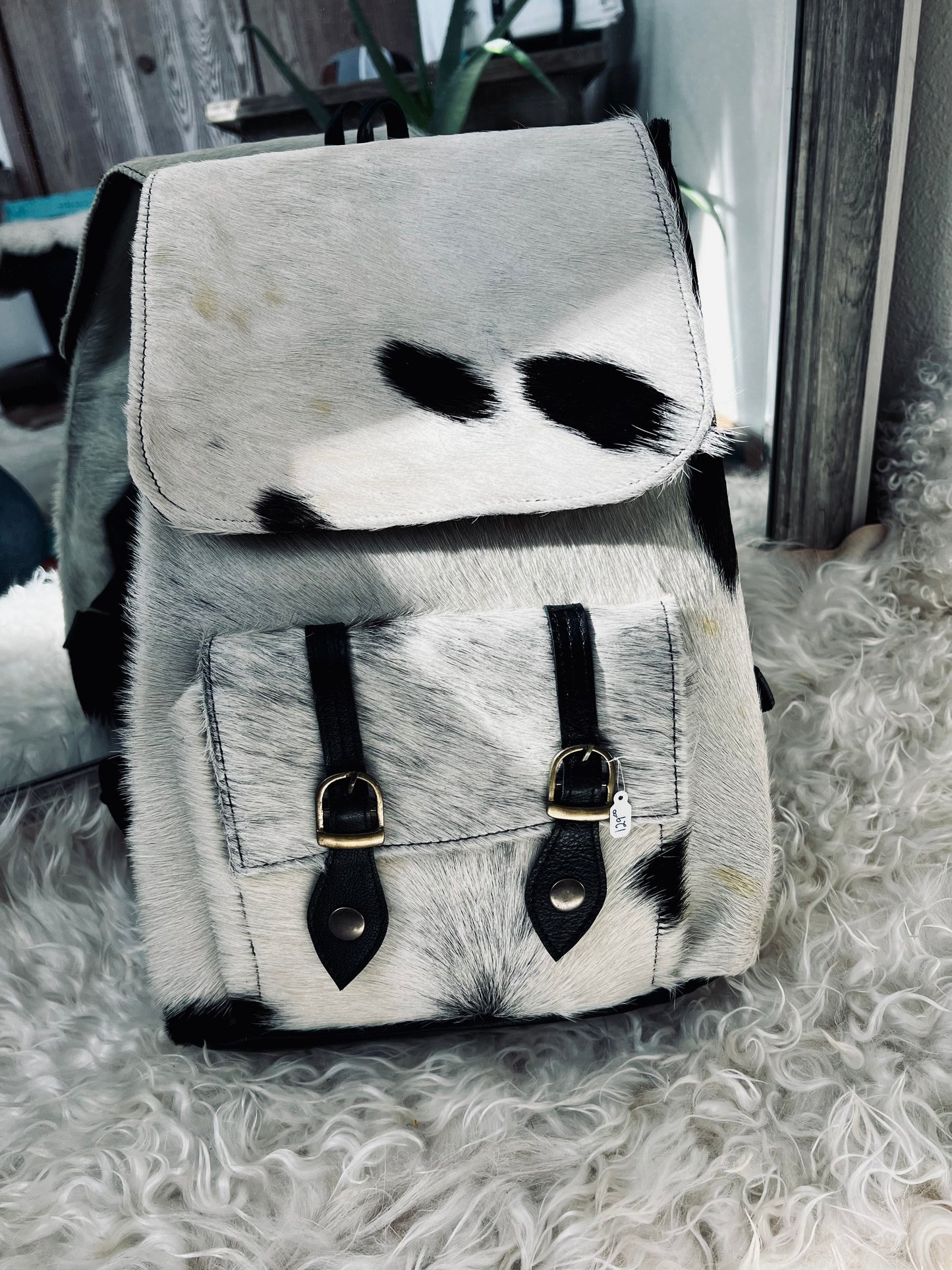 Cowhide Backpack