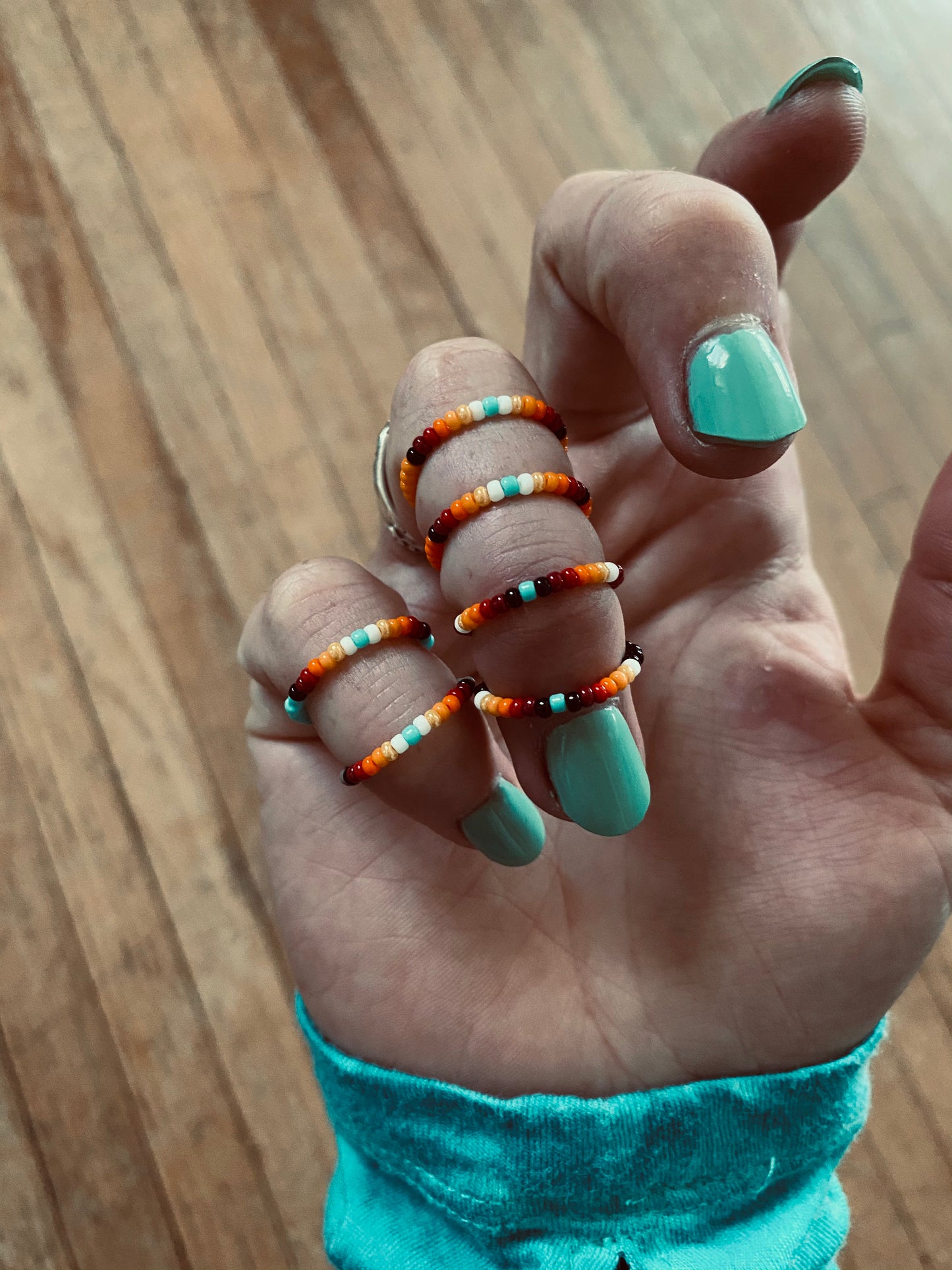 Beaded Stacker Rings