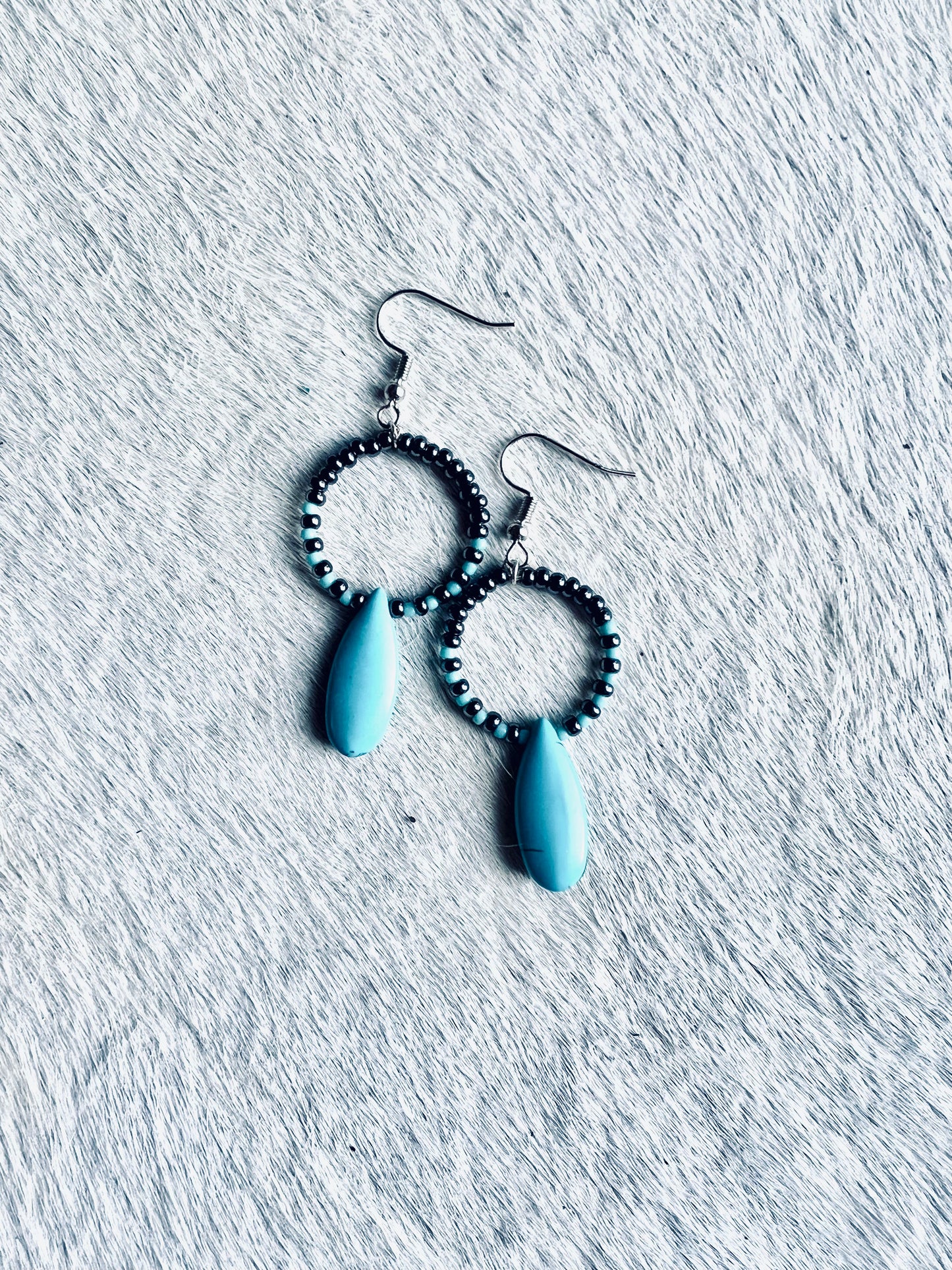 Tear Drop Turquoise Earrings