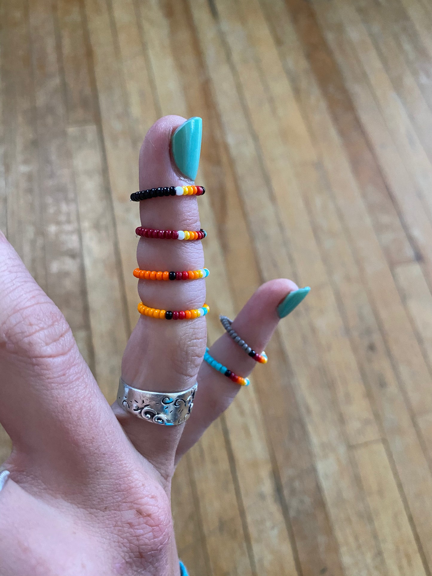 Beaded Stacker Rings