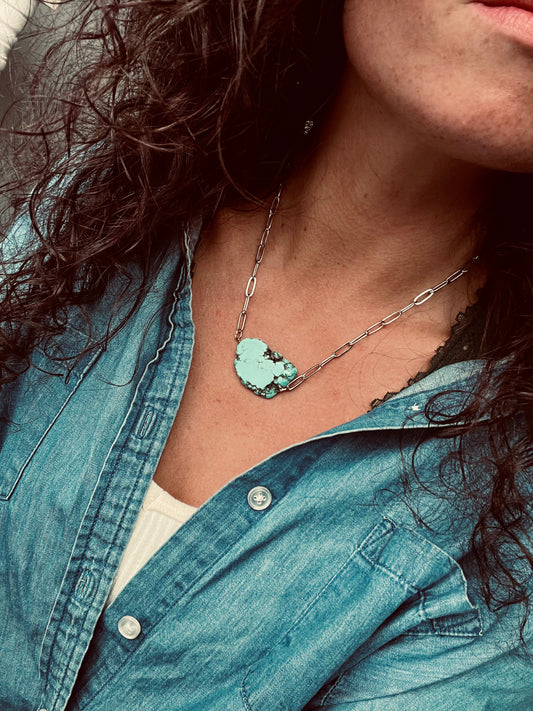 Turquoise Slab Necklace