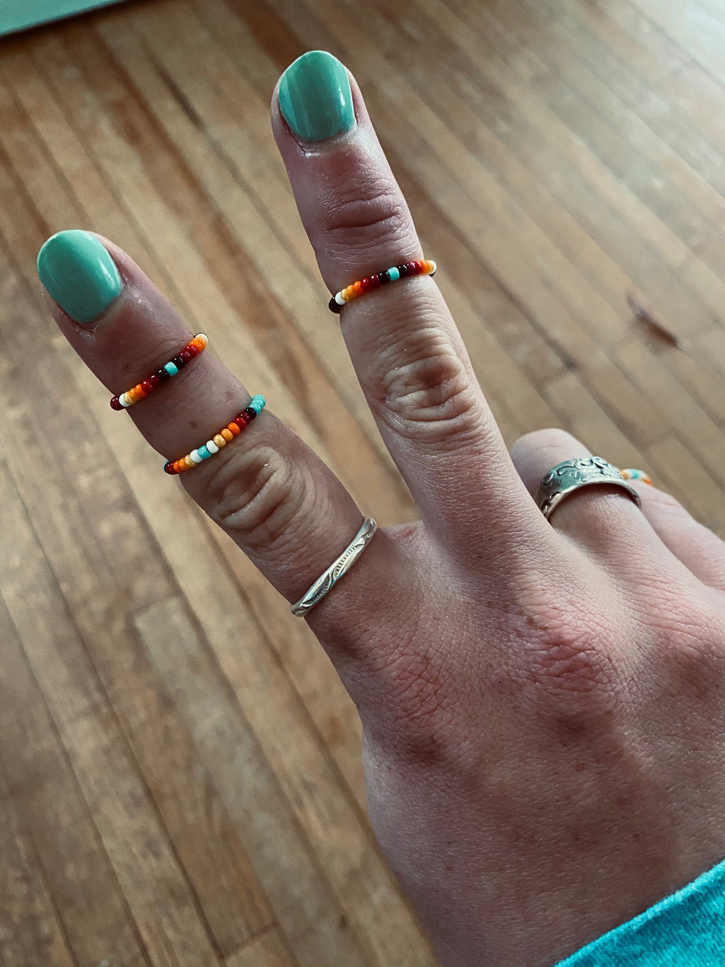 Beaded Stacker Rings